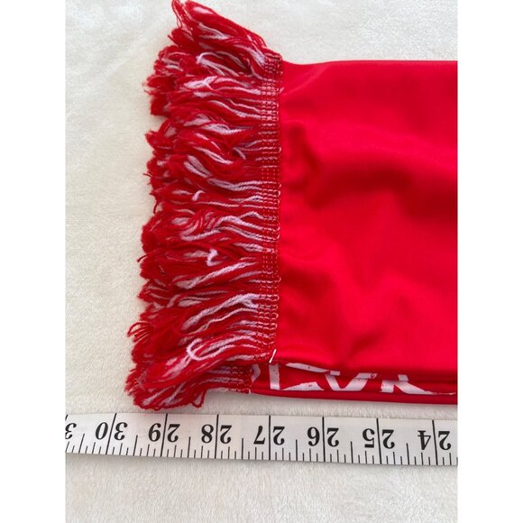 New York Red Bulls Soccer Scarf Red Polyester With Fringe 60" Fans & Sports Love - Picture 9 of 9